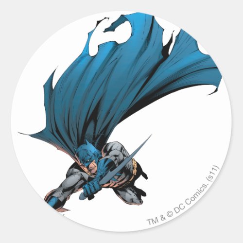 Batman Duel_Wield Classic Round Sticker