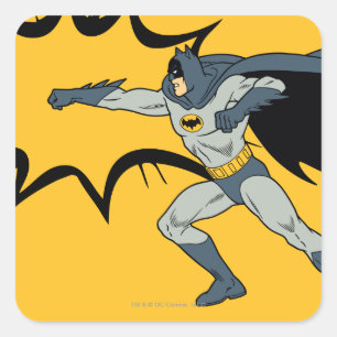 Batman Dynamic Punch Action Square Sticker