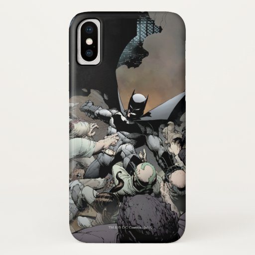 Batman Fighting Arch Enemies iPhone X Case