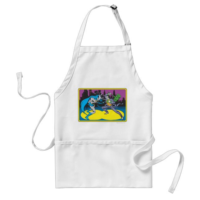 Batman Fights Joker Adult Apron (Front)