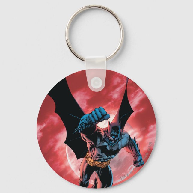 Batman Firey Sky Keychain (Front)
