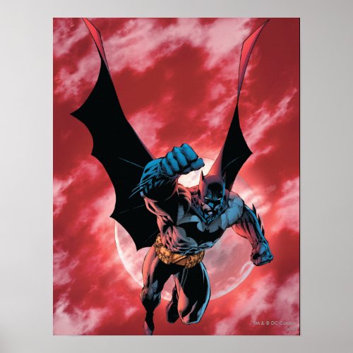 Batman Firey Sky Poster