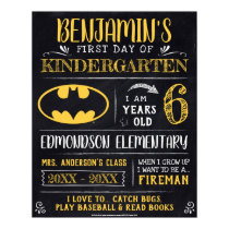 Batman | First or Last Day of School Poster