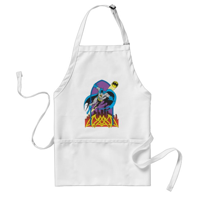 Batman Flies Thru the Night Adult Apron (Front)