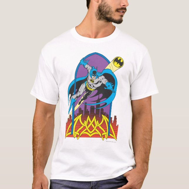 Batman Flies Thru the Night T-Shirt (Front)
