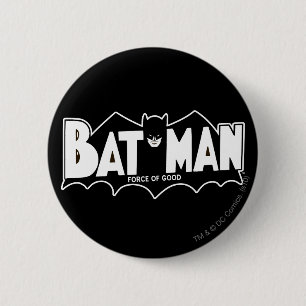 Batman Force of Good 60s Logo Button