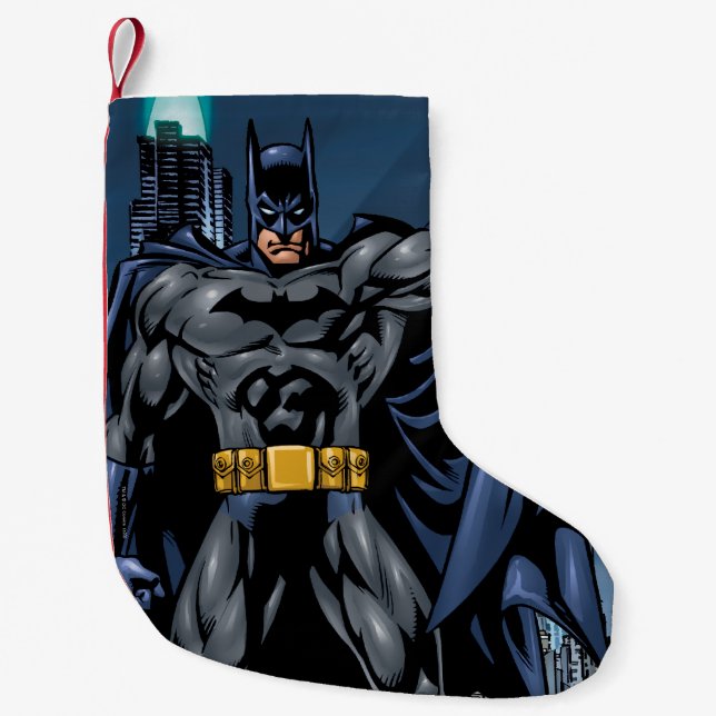 Batman Full-Color Front Small Christmas Stocking (Front)