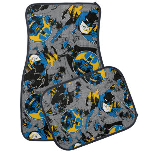 Batman Full Throttle Toss Pattern Car Floor Mat