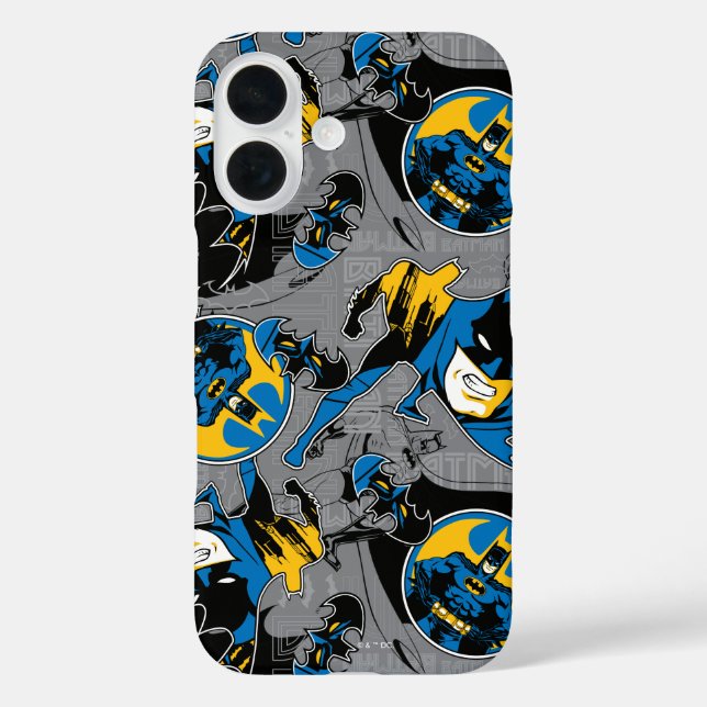 Batman Full Throttle Toss Pattern Case-Mate iPhone Case (Back)