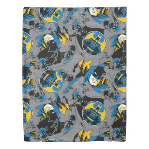 Batman Full Throttle Toss Pattern Duvet Cover