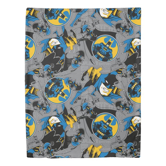 Batman Full Throttle Toss Pattern Duvet Cover (Front)