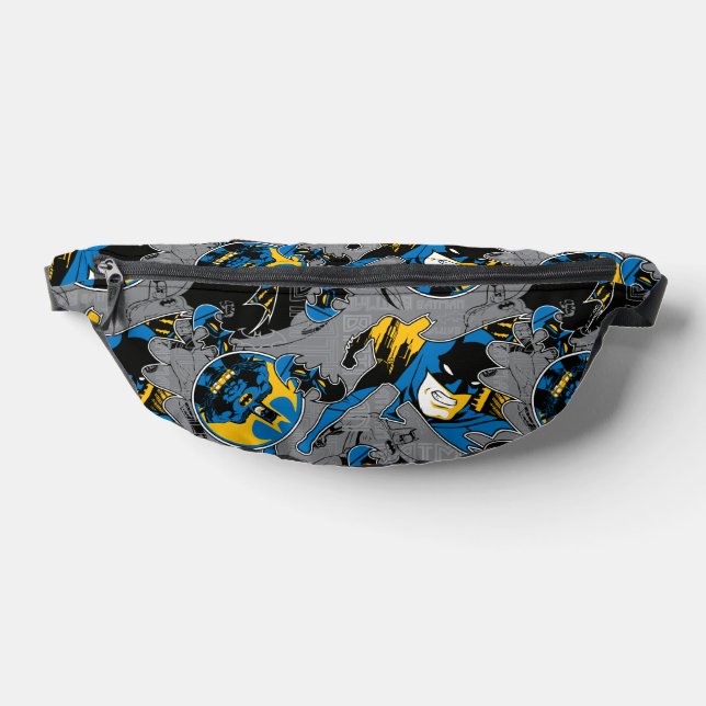 Batman Full Throttle Toss Pattern Fanny Pack (Lay Down)