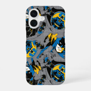 Batman Full Throttle Toss Pattern iPhone 16 Case