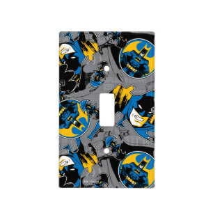 Batman Full Throttle Toss Pattern Light Switch Cover