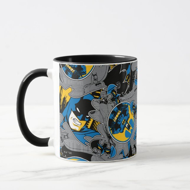 Batman Full Throttle Toss Pattern Mug (Left)