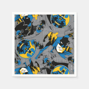 Batman Full Throttle Toss Pattern Napkins
