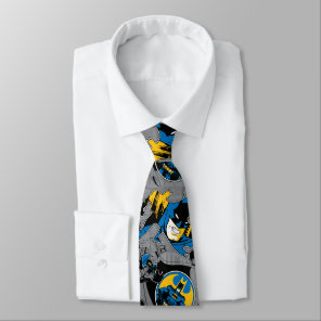 Batman Full Throttle Toss Pattern Neck Tie