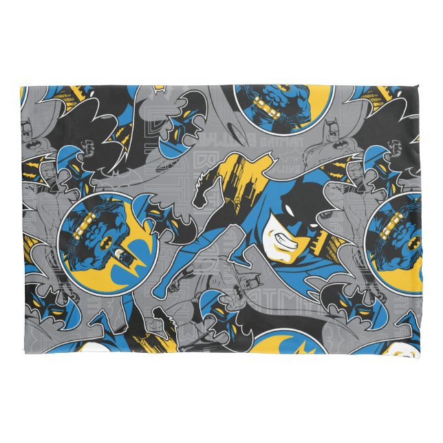 Batman Full Throttle Toss Pattern Pillow Case (Front)