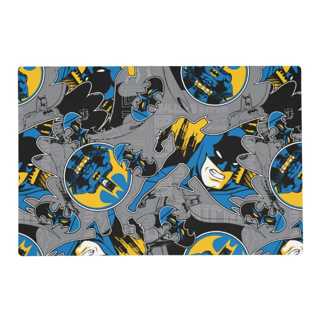 Batman Full Throttle Toss Pattern Placemat (Front)