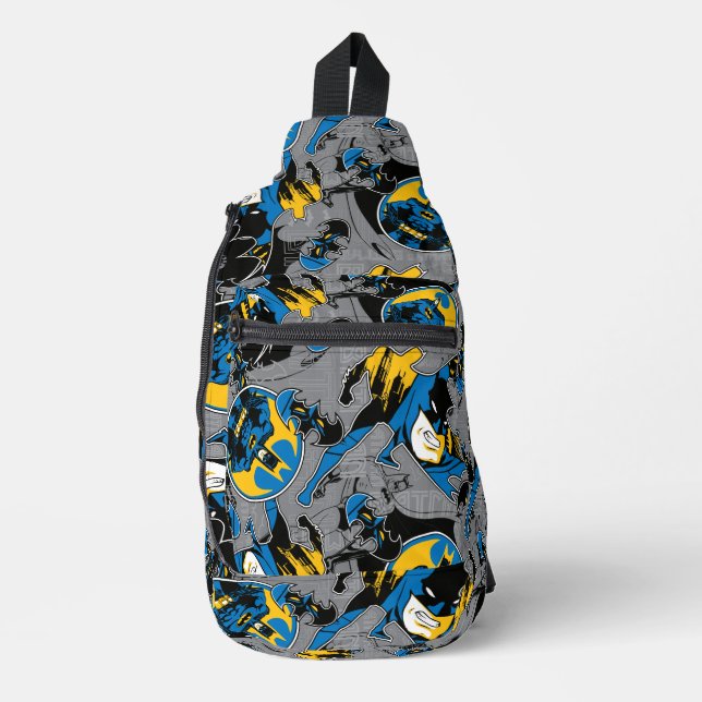 Batman Full Throttle Toss Pattern Sling Bag (Front)