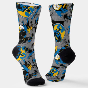 Batman Full Throttle Toss Pattern Socks