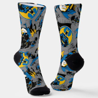 Batman Full Throttle Toss Pattern Socks