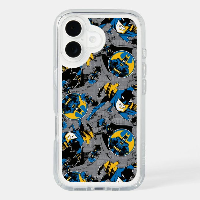 Batman Full Throttle Toss Pattern Speck iPhone Case (Front)