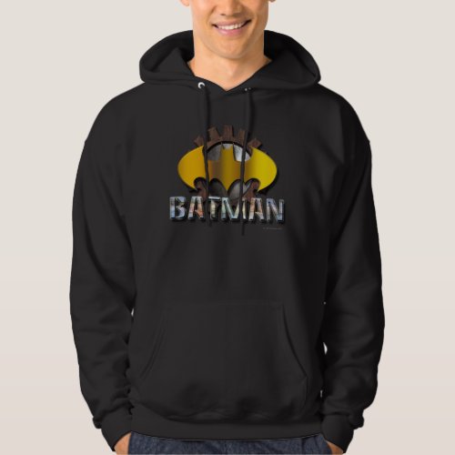 Batman  Gear Background Logo Hoodie
