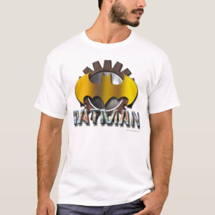 Batman   Gear Background Logo T-Shirt