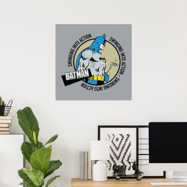 Batman Golfing - Swinging Into Action Poster (Home Office)