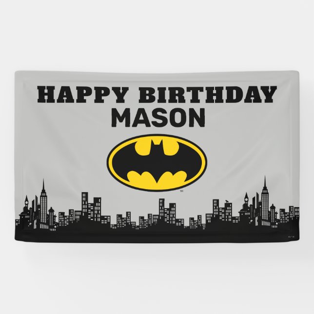 Batman - Gotham City | Birthday  Banner (Horizontal)