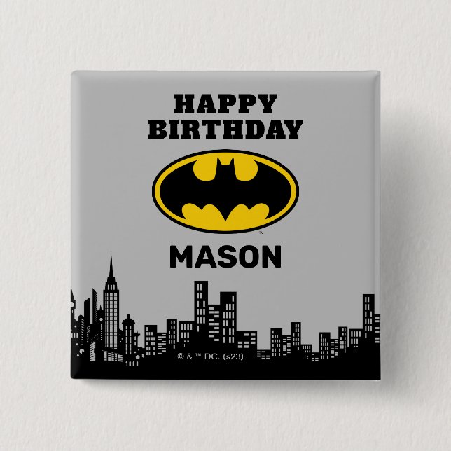 Batman - Gotham City | Birthday  Button (Front)
