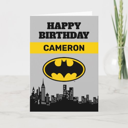 Batman _ Gotham City  Birthday  Card