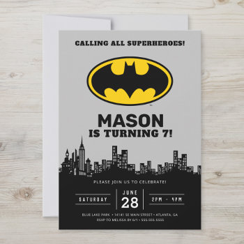 Batman - Gotham City | Birthday  Invitation by batman at Zazzle
