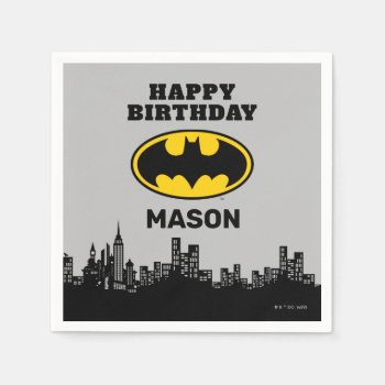 Batman - Gotham City | Birthday  Napkins by batman at Zazzle