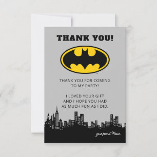Batman Gotham City Birthday Thank You