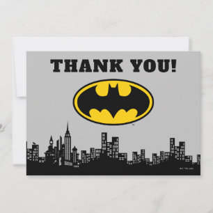 Batman Gotham City   Birthday Thank You Card