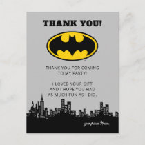 Batman Gotham City | Birthday Thank You Postcard