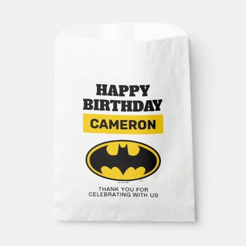 Batman  Gotham City Happy Birthday Favor Bag