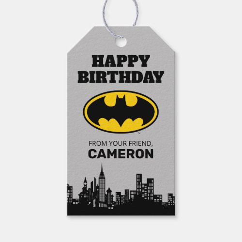 Batman _ Gotham City Happy Birthday From Gift Tags