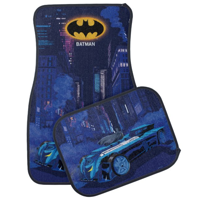 Batman Gotham City Night Patrol Car Floor Mat (Set)