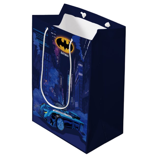 Batman Gotham City Night Patrol Medium Gift Bag (Front Angled)