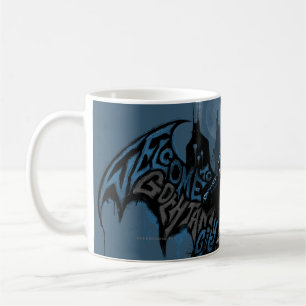 Batman Gotham City Paint Drip Graphic Coffee Mug