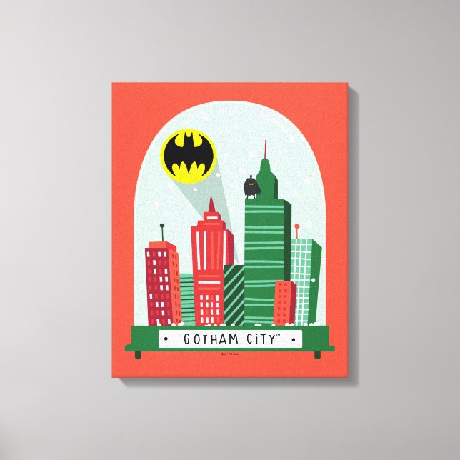 Batman Gotham City™ Snow Globe Graphic Canvas Print (Front)