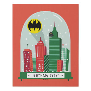 Batman Gotham City™ Snow Globe Graphic Faux Canvas Print