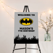 Batman - Gotham City | Super Hero Birthday Sign