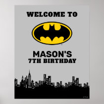 Batman - Gotham City | Super Hero Birthday Sign