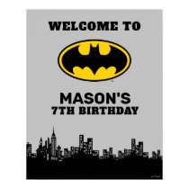 Batman - Gotham City | Super Hero Birthday Sign