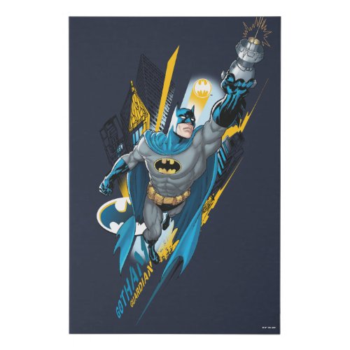 Batman Gotham Guardian Faux Canvas Print