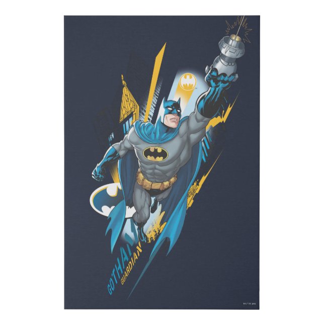 Batman Gotham Guardian Faux Canvas Print (Front)